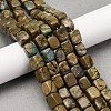 Natural Verdite Stone Beads Strands G-B155-D08-1