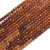 Natural Orange Garnet Beads Strands G-D0013-11-1