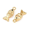 Ocean Theme Brass Micro Pave Cubic Zirconia Charms KK-F902-08I-G-2