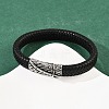 Microfiber Leather Bracelets for Men Women BJEW-H631-03AS-01-3