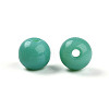 Opaque Solid Color Glass Beads GLAA-N007-6mm-A01-2
