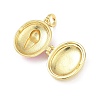 Brass Micro Pave Clear Cubic Zirconia Photo Locket Pendants KK-A303-15B-G-3
