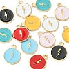 14Pcs 7 Colors Alloy Enamel Pendants ENAM-FS0001-35-4