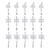 Acrylic Snowflake Pendant Decorations HJEW-SP0001-04C-1
