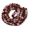Transparent Crackle Baking Paint Glass Beads X1-DGLA-T003-01C-16-2