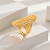 European Style Wheat Lucky Adjustable Cuff Ring LX5971-5-1