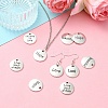 30Pcs 6 Styles Tibetan Style Alloy Pendants FIND-YW0004-86-6