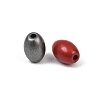 Electroplate Matte Glass Beads EGLA-K064-01-2