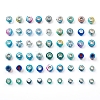 Acrylic & Resin & Polymer Clay Rhinestone European Beads FPDL-S015-04B-2