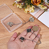 2Pcs 2 Styles Alloy Rhinestone Collar Clips AJEW-BM0001-47-3