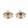 Brass Micro Pave Cubic Zirconia Charms KK-Q277-071-NF-2