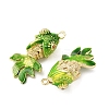 Brass Micro Pave Cubic Zirconia Pendants KK-D019-30B-G-2