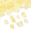 120Pcs 8 Styles Transparent Spray Paint Glass Beads GLAA-FS0002-28-3