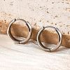 201 Stainless Steel Hoop Earrings EJEW-P304-15C-P-1