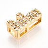 Brass Micro Pave Cubic Zirconia Charms KK-N254-217G-F-2