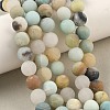 Natural Flower Amazonite Beads Strands G-G692-01F-10mm-10