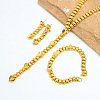 Vintage Alloy Heart Patch Y Chain Necklaces & Bracelets & Earring Set for Women KX6295-2