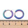 202 Stainless Steel Huggie Hoop Earrings EJEW-F111A-16mm-RC-5