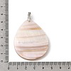 Natural White Shell Mother of Pearl Shell Big Pendants SSHEL-L008-40P-3