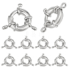 10Pcs Rack Plating Brass Spring Ring Clasps KK-PH0015-32-1