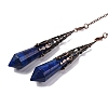 Natural Lapis Lazuli Pointed Dowsing Pendulum Big Pendants G-H285-06R-A29-2