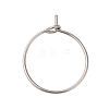 316 Surgical Stainless Steel Wine Glass Charms Rings A-STAS-L214-01E-1