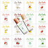 10 Sheets Paper Lip Balm Adhesive Label Stickers STIC-WH0026-002-4