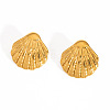 Beach 304 Stainless Steel Shell Shape Stud Earrings for Women BP9833-2-2