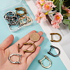 16pcs 4 Colors Alloy D-Ring Anchor Shackle Clasps FIND-GF0006-71-3