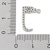 Rack Plating Brass Micro Pave Clear Cubic Zirconia Pendants KK-A224-03F-P-3