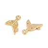 Ocean Theme Brass Micro Pave Cubic Zirconia Charms X1-KK-F902-08L-G-2