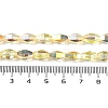 Electroplate Glass Beads Strands GLAA-Q101-03A-HP01-4