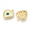 Brass Resin Pendants KK-T070-102-2