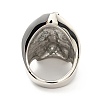 316 Stainless Steel Skull Finger Ring RJEW-C030-07A-AS-3