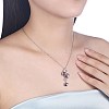 925 Sterling Silver Pendant Necklaces NJEW-BB30722-3