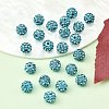 Polymer Clay Rhinestone Beads RB-H284-6MM-202-4