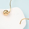201 Stainless Steel Ball Charm Rigid Choker Necklaces for Women NJEW-Z098-05G-5