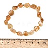 Heated Natural Citrine Beaded Stretch Bracelets GG-CBA05D5-02B-10-5