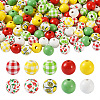 140Pcs 10 Styles Natural Wooden Beads Set WOOD-TA0001-76-2