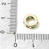 Brass Pave Cubic Zirconia European Beads CU-CBA389D-02G-07-3