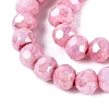 Anti-Tarnish Electroplate Glass Beads Strands EGLA-ZX010-4mm-03-5