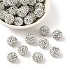 Polymer Clay Rhinestone Beads RB-C1438-12mm-A01-1