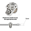 DICOSMETIC 50Pcs Skull Alloy European Beads FIND-DC0002-63-4