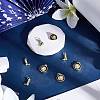 8Pcs 2 Styles Brass Enamel Pendants KK-BBC0022-17-4