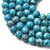 Natural Marble Beads Strands G-K211-10mm-E-4