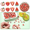 100Pcs 4 Styles Handmade Polymer Clay Beads CLAY-YW0002-38-2
