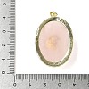 Natural Rose Quartz & Amethyst Pendants G-P599-05G-03-3