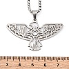 304 Stainless Steel Pendant Necklaces NJEW-C066-18P-3