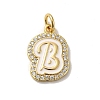 Brass Micro Pave Cubic Zirconia Pendants KK-K354-02G-B-1