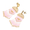3 Pairs 3 Colors Brass Chandelier Earrings for Women EJEW-MZ00757-6